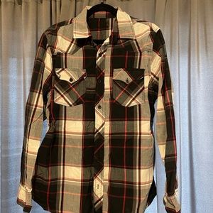 Plaid button down